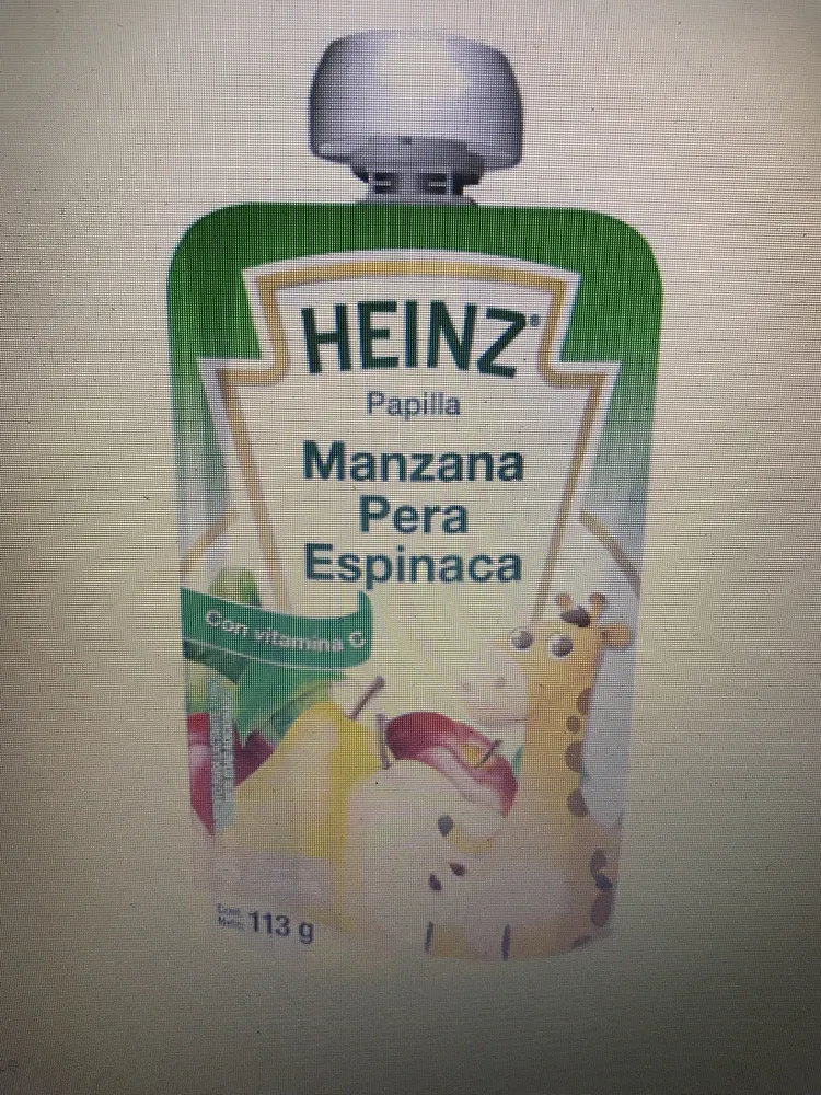 Papilla Manzana-Pera-Espinaca