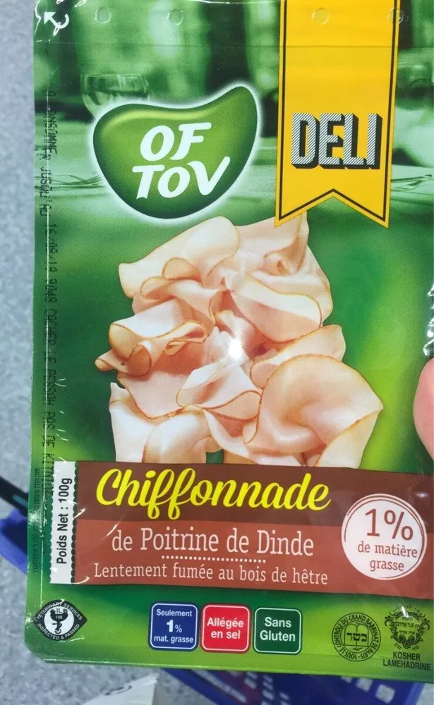 Chiffonade de poitrine de dinde