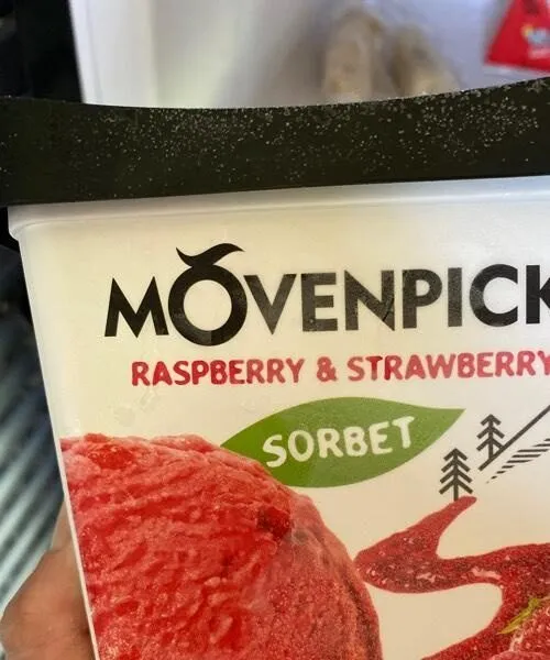 Sorbet framboise et fraise