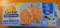 Gerbé sans sucre sablé saveur noisette