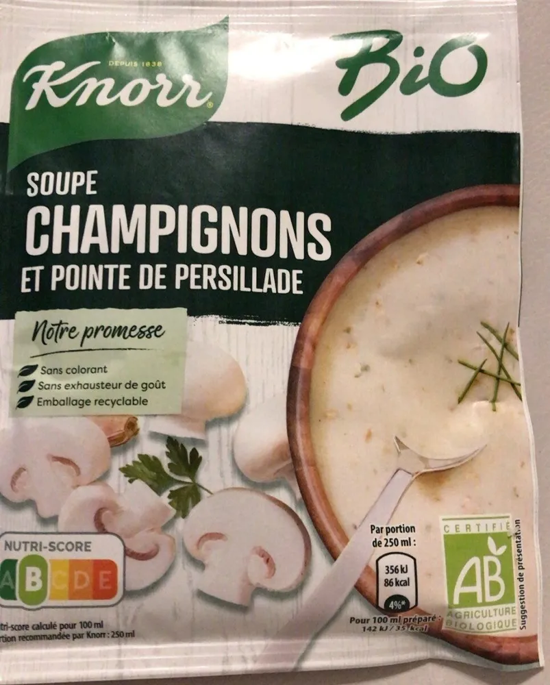 Soupe champignons