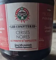 Confiture de cerise noire au piment d’esprlettev
