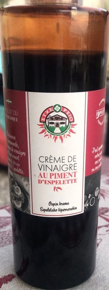 Creme de vinaigre au piment d’espelette