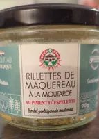 Rillettes de maquereau à la moutarde et piment d'Espelette