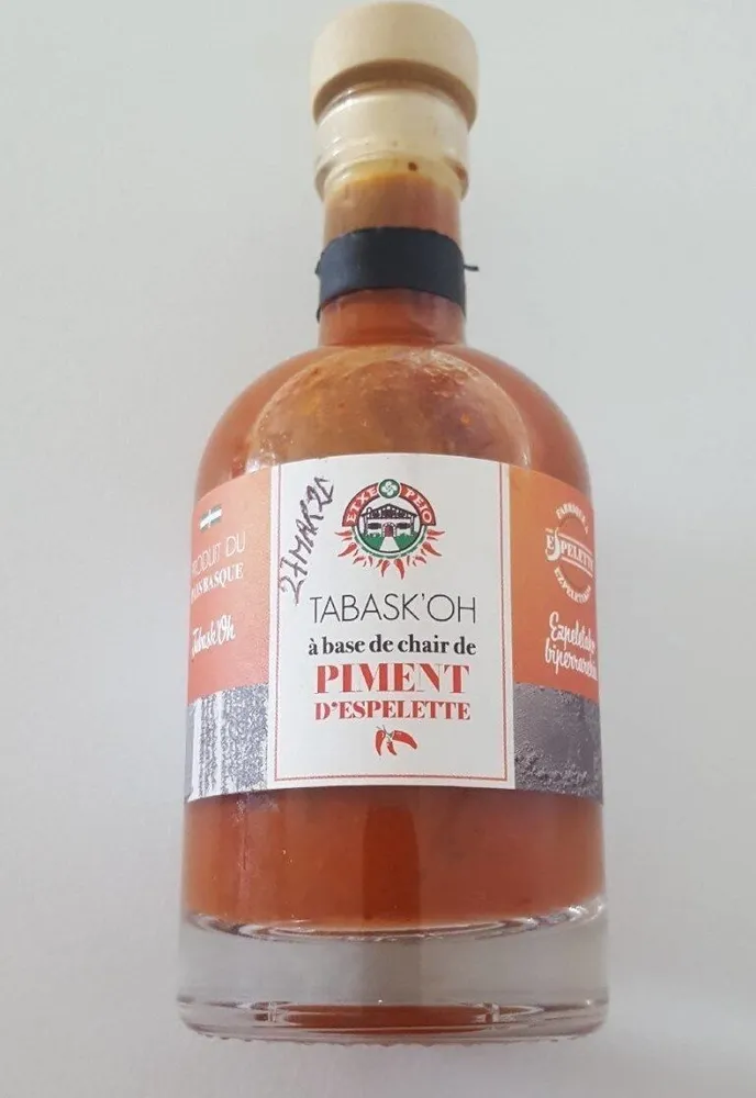 Tabask'oh à base de chaire de piment d'espellette