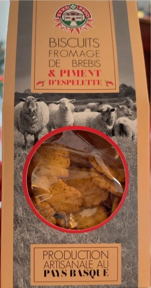 Biscuits fromage de brebis & piment d'Espelette