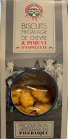 Biscuits fromage de chèvre & piment d’espelette