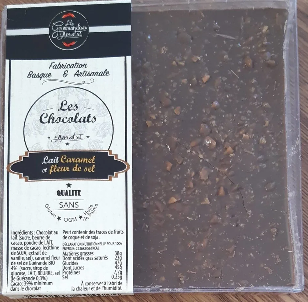 Chocolat au lait - Caramel et fleur de sel