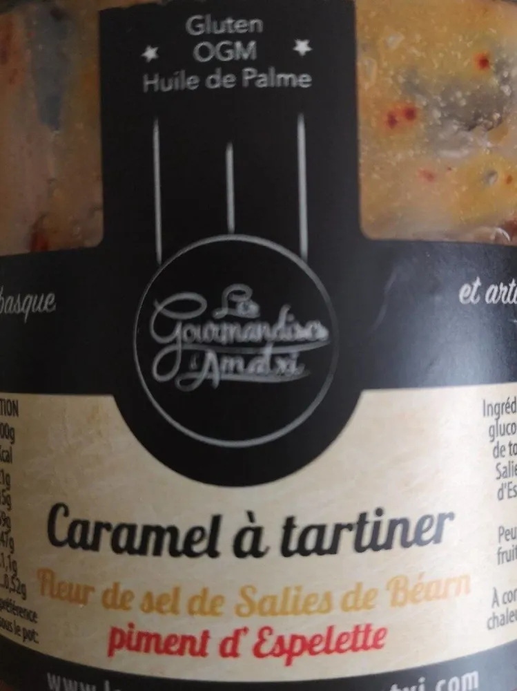 Caramel à tartiner fleur de sel piment d'espelette