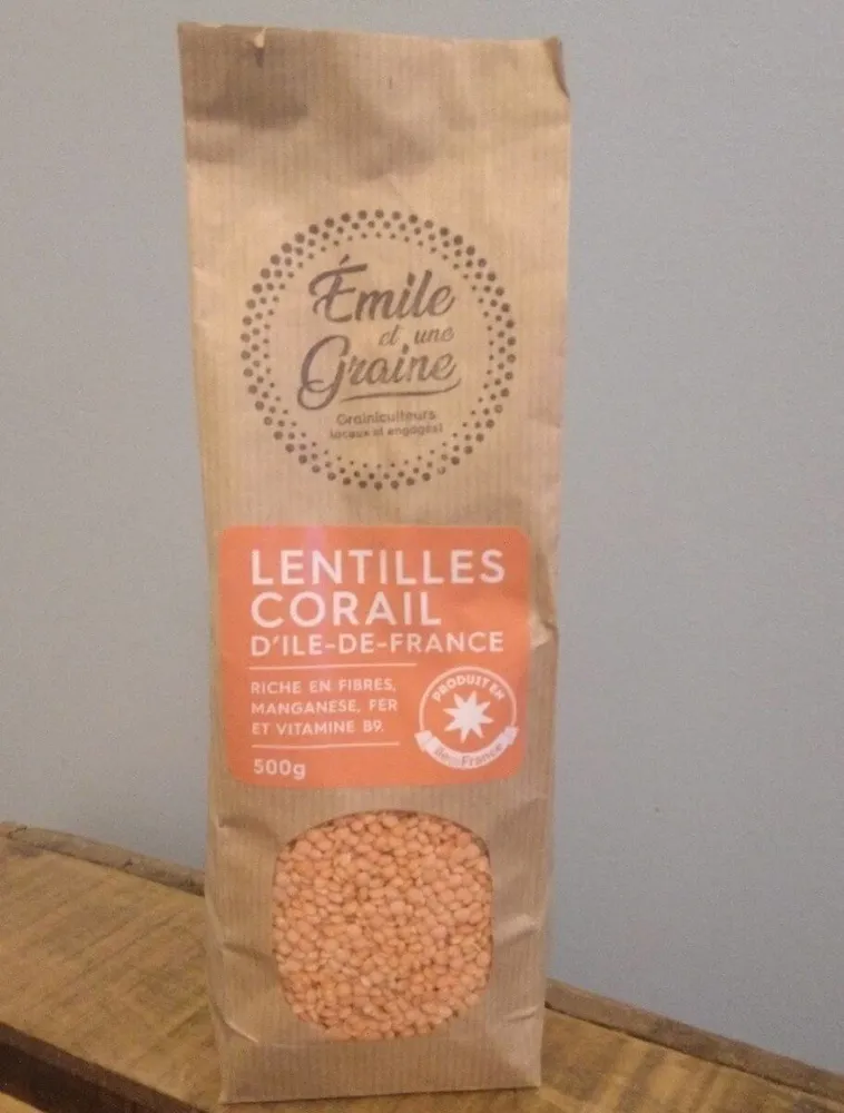 Lentilles corail d'île de France