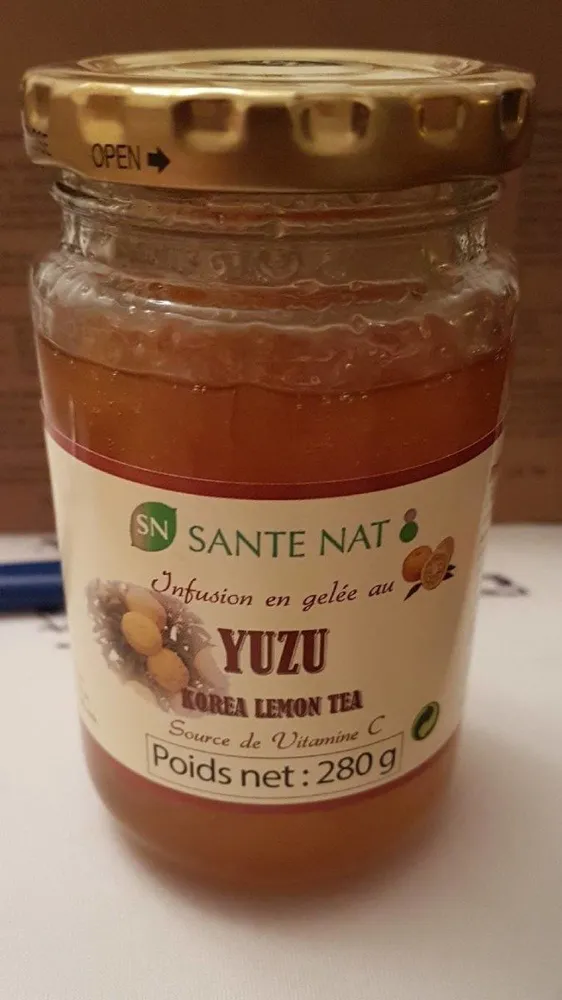 Infusion en gelée au yuzu