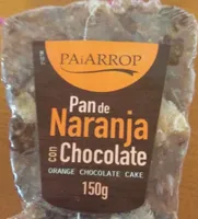 Pan de naranja con chocolate