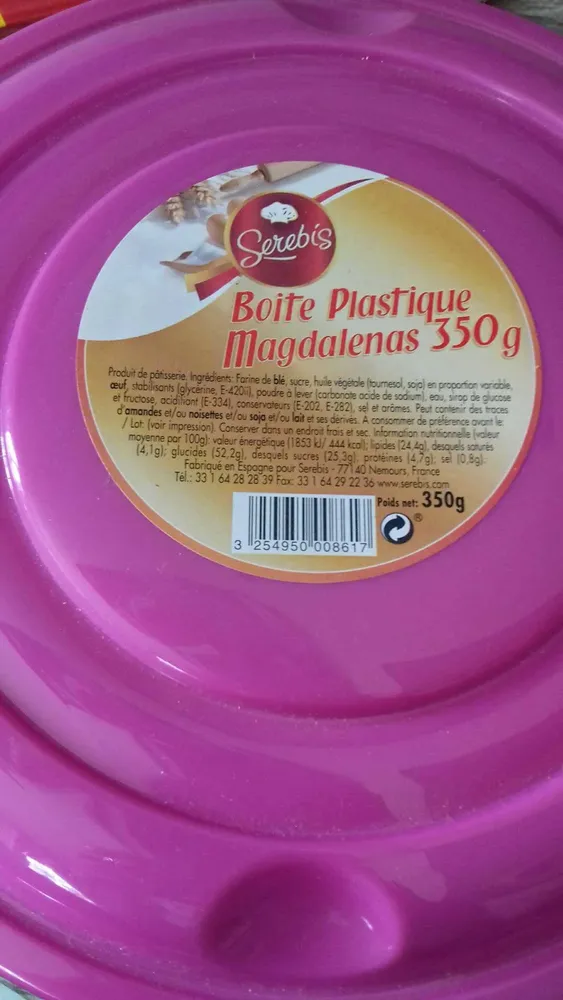 Boîte Plastique Magdalenas