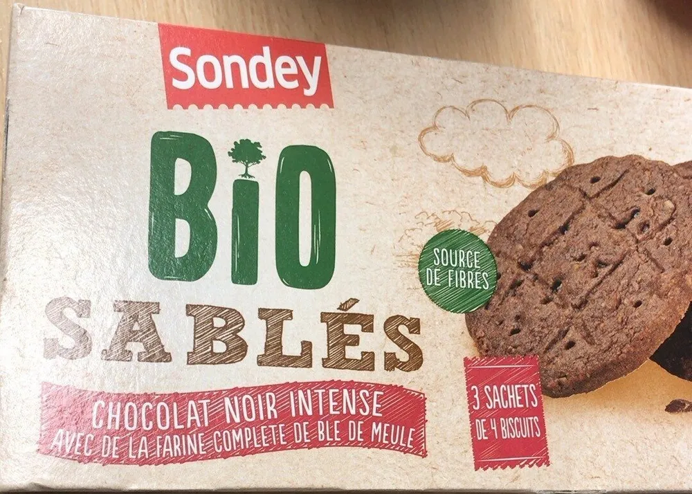 Sablés bio au chocolat
