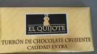 Turrón de chocolate crujiente calidad extra