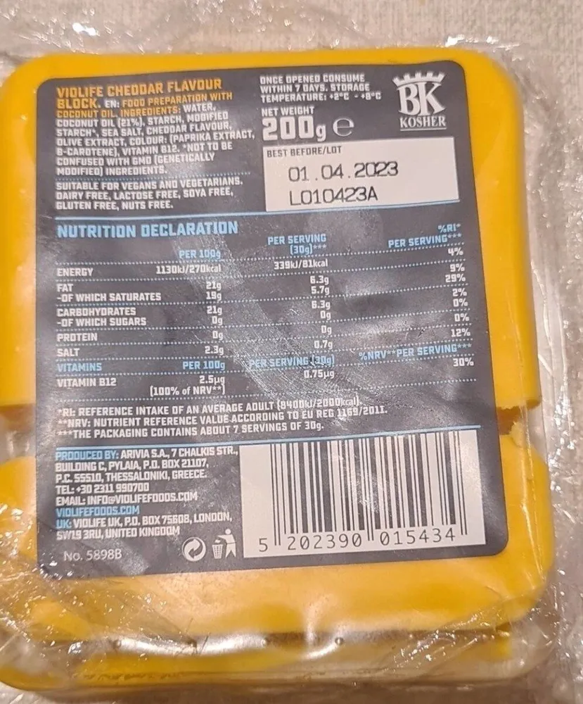 Vegan cheese