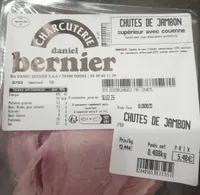 Chutes de jambon supérieur avec couenne