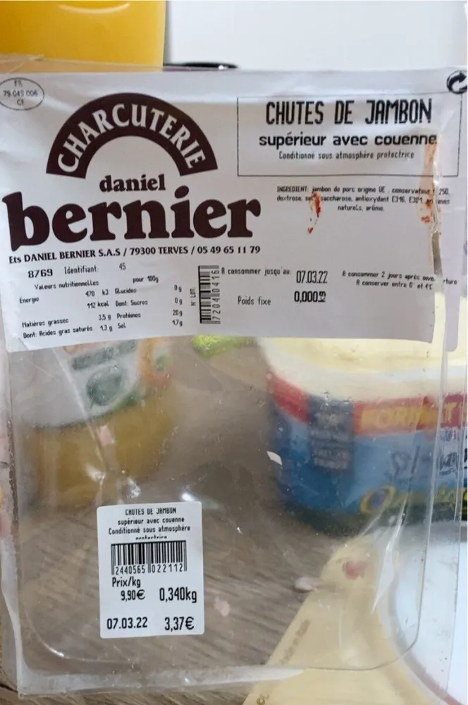 Chutes de jambon