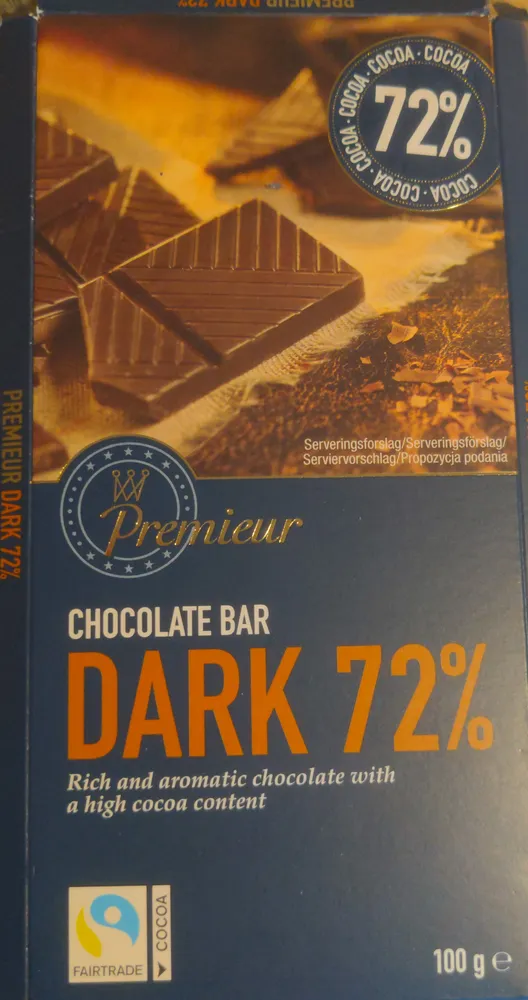 Dark 72% Chocolate Bar