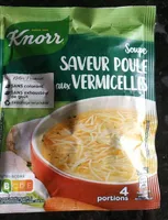 Soupe saveur poule aux vermicelles