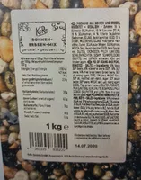 Mélange pois et haricots grillés et salés