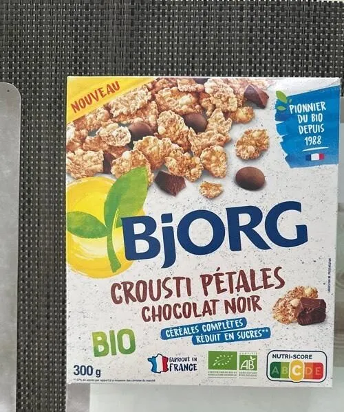 Crousti pétales chocolat noir
