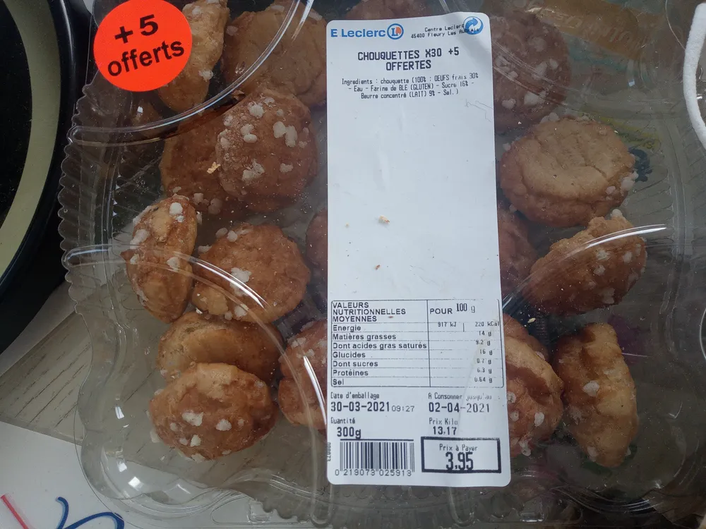 Chouquettes 30+5