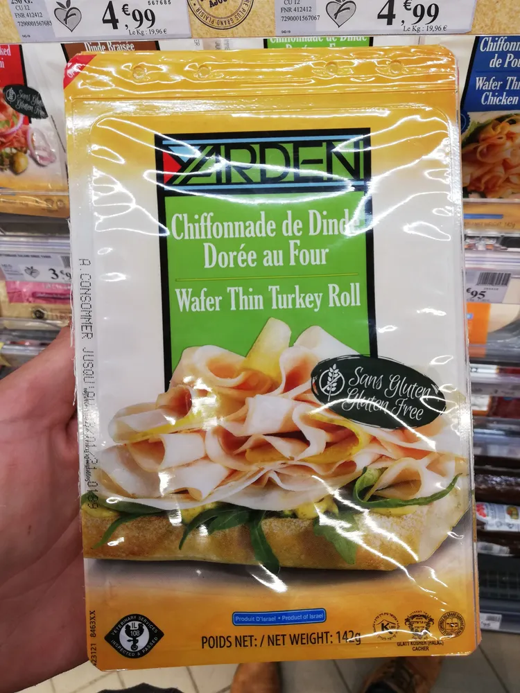 Chiffonade de dinde dorée au four