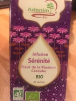 Infusion serenite fkeur de la passion caroube