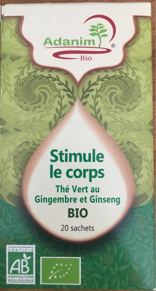 Thé vert au gingembre et ginseng