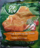 Escalopes Entières de Dinde Panées et Précuites