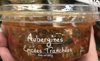 Aubergines épicées tranchées