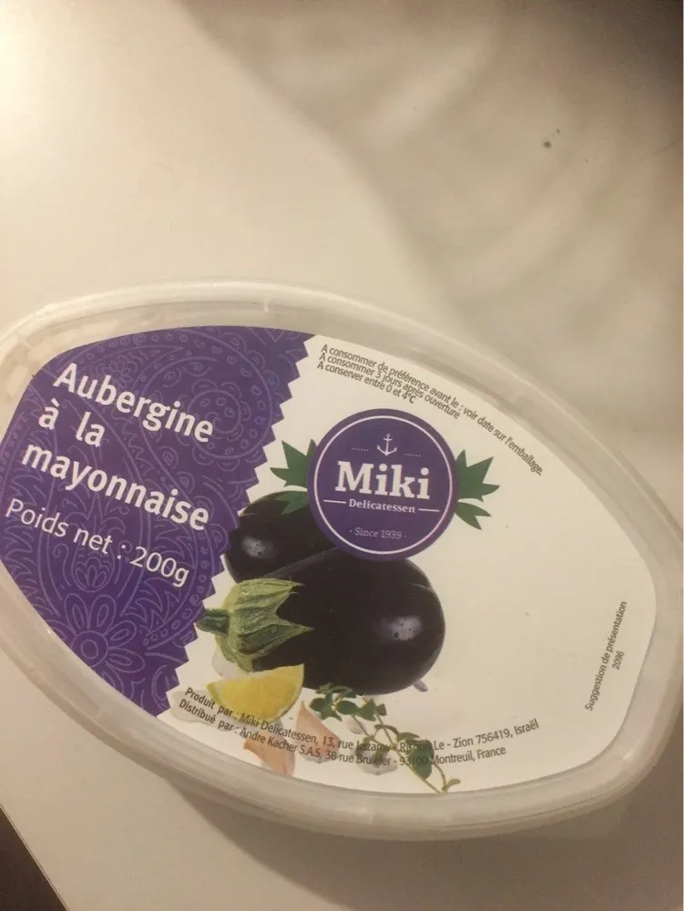 Aubergine a la mayonnaise