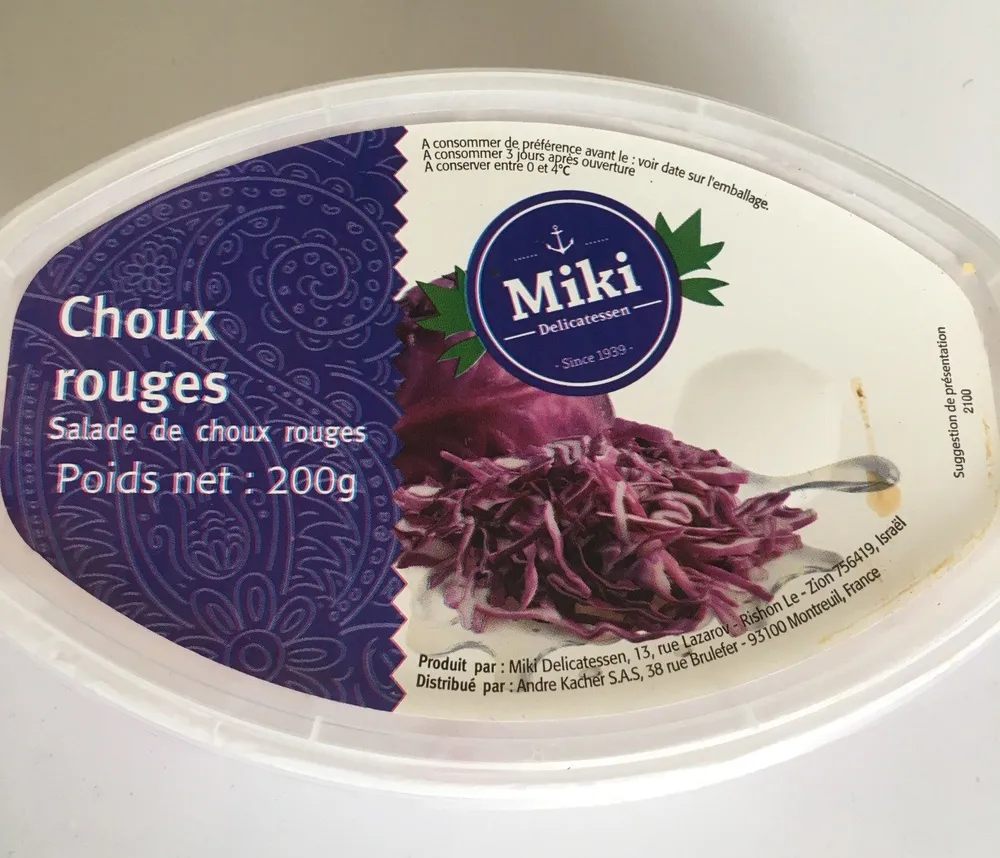 Choux rouges