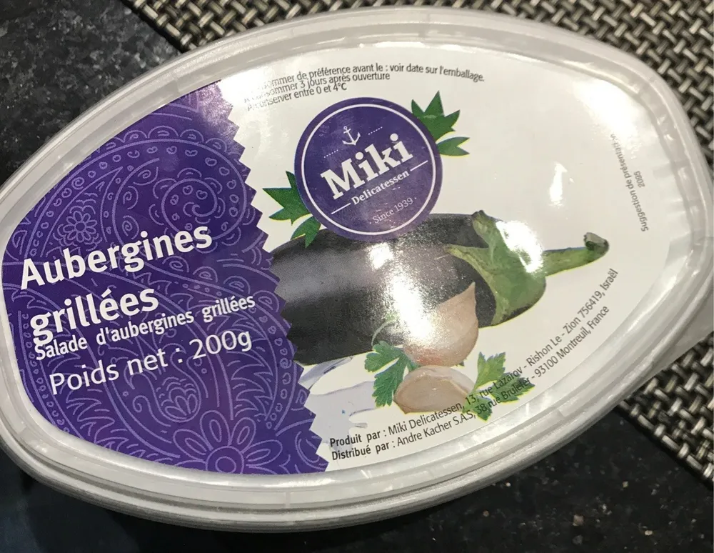Aubergines grilles
