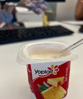 Yogurt. ananas