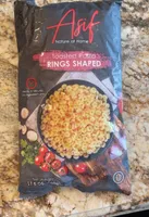 Toasted pasta rings shaped