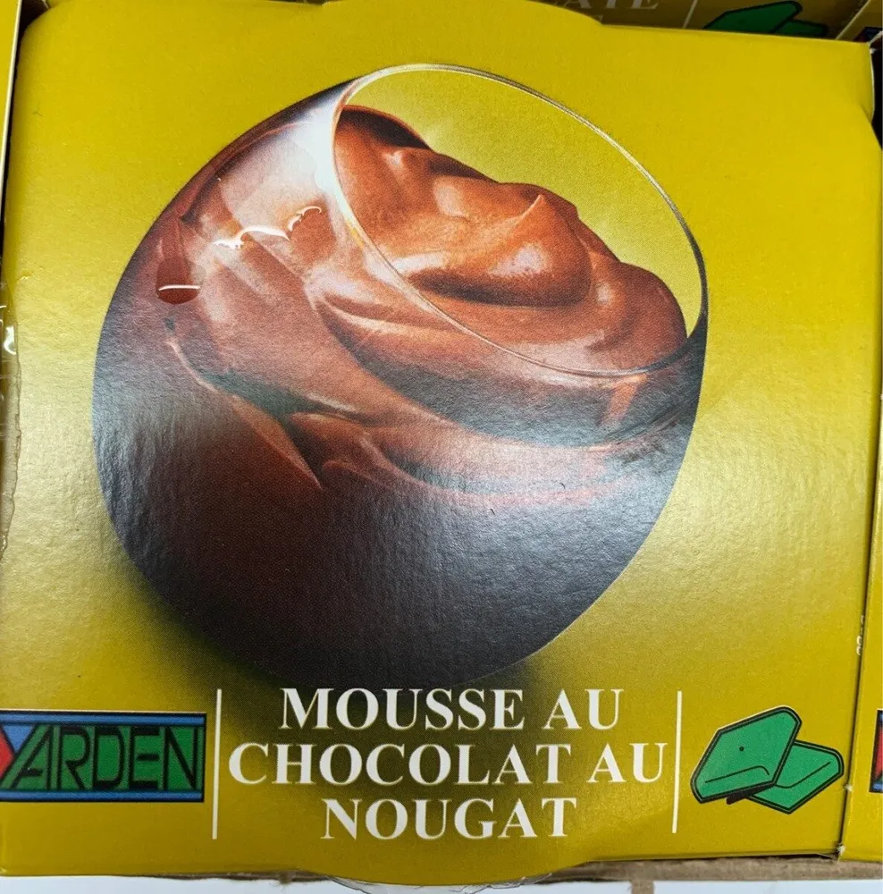 Mousse au chocolat au nougat