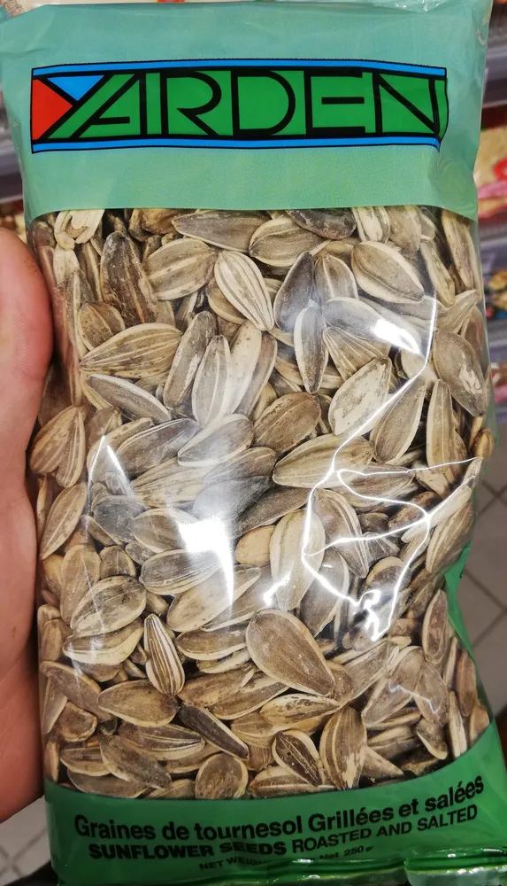 Grains de tournesol grillées et salées