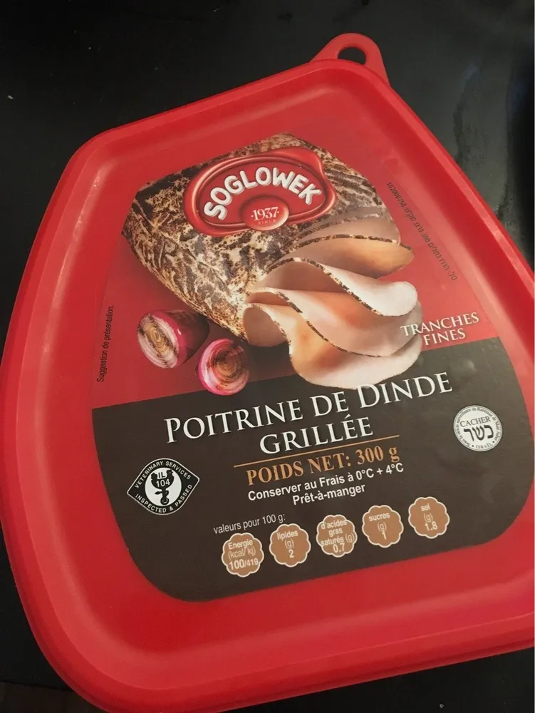 Poitrine de dinde grillé