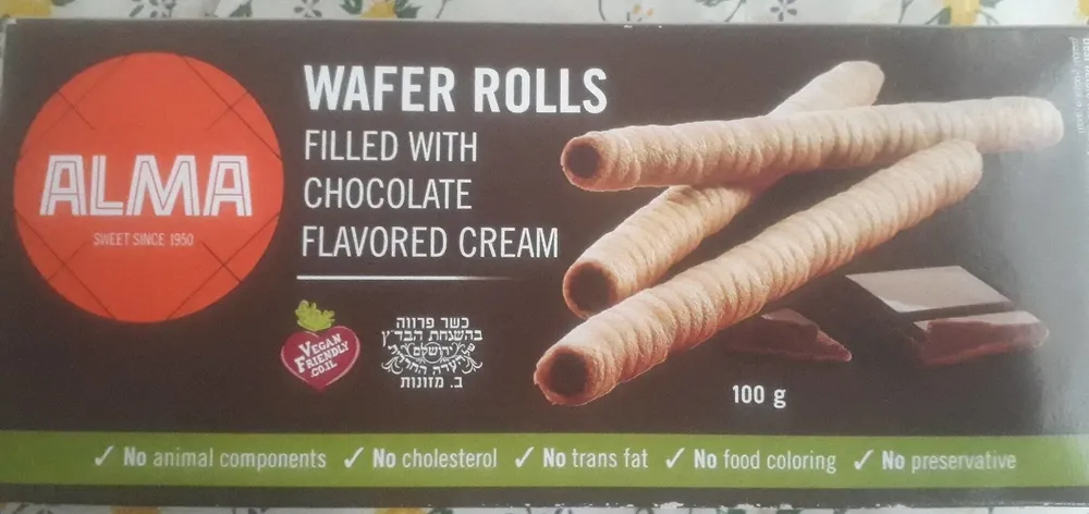 Water Rolls Filled with chocolate
