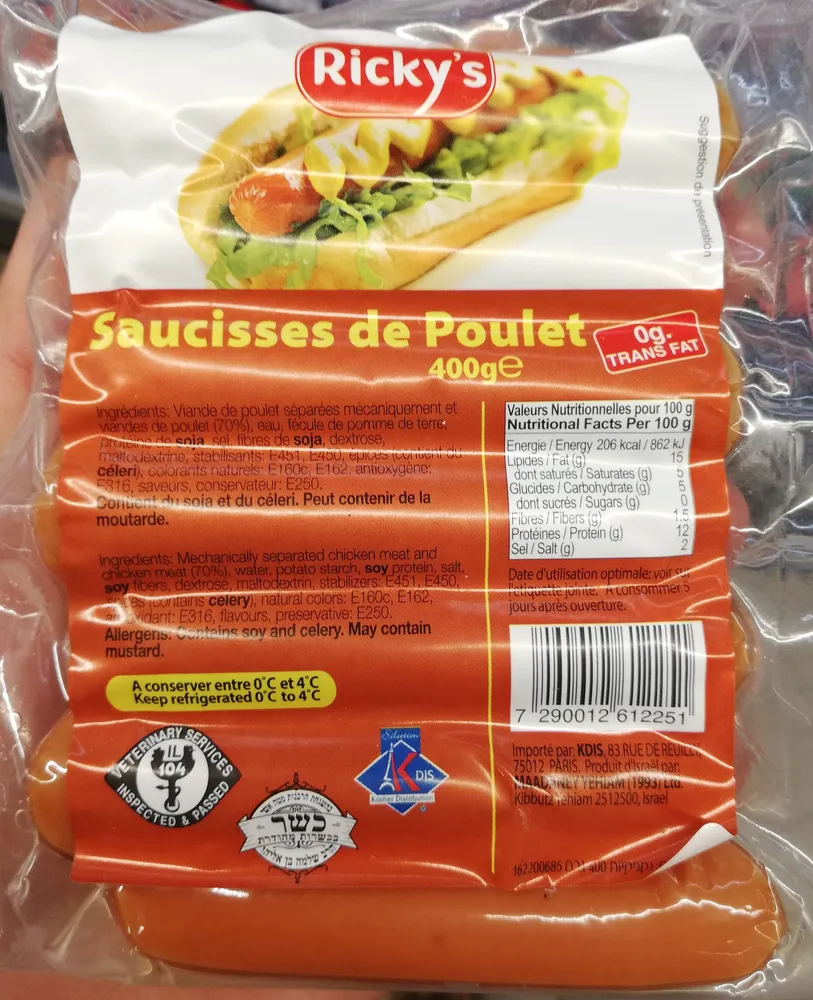 Saucisses de Poulet