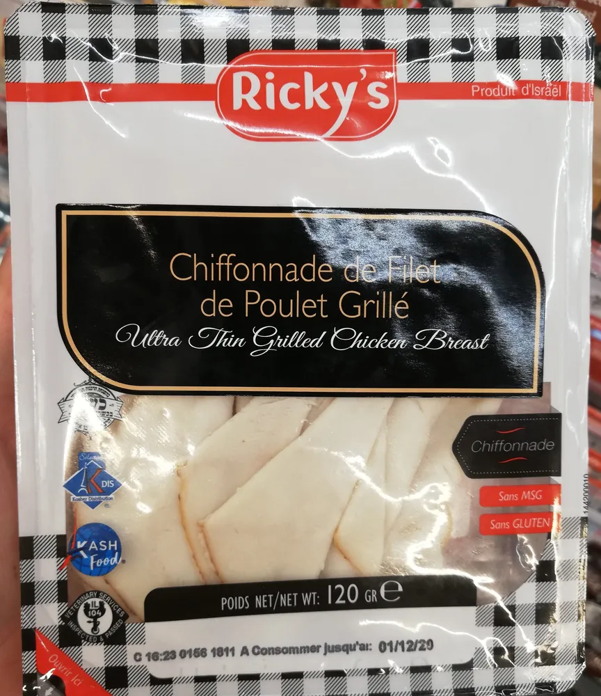 Chiffonade de blàc de poulet