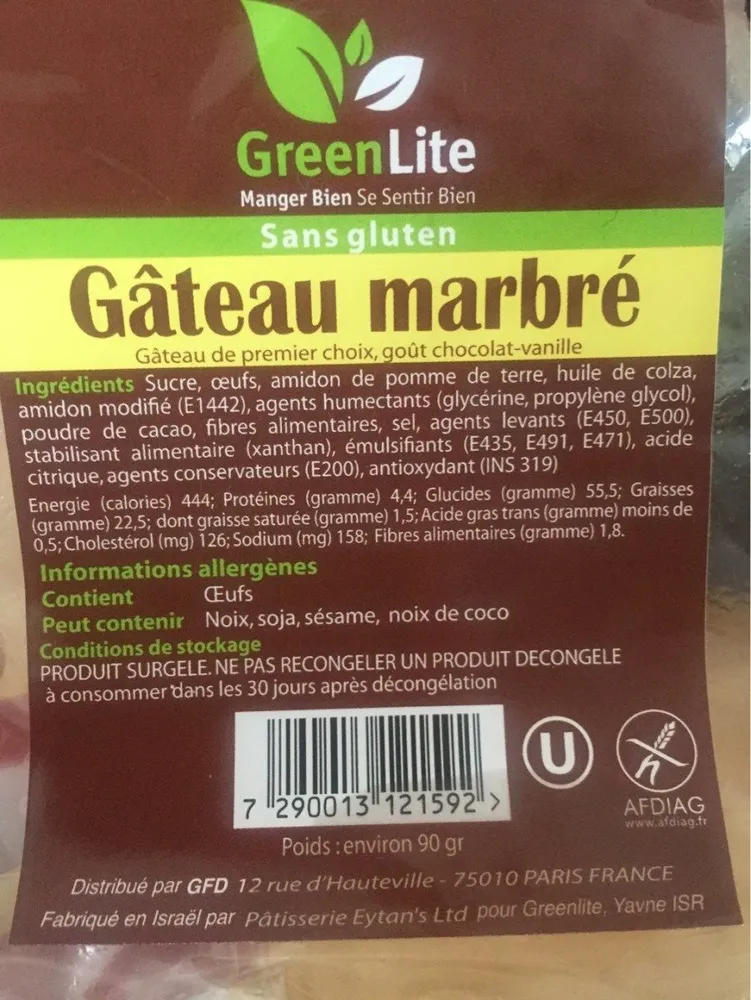 Gateau marbre