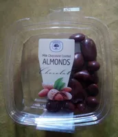 Amandes enrobées de chocolat au lait