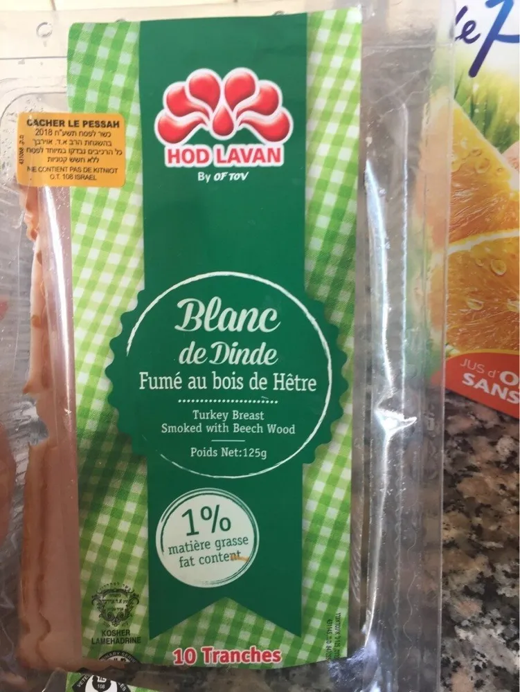 Blanc de dinde Fumé au bois de Hetre