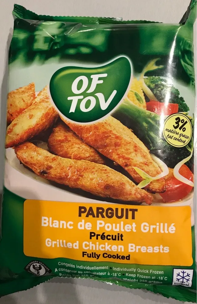 Parguit blanc de poulet grillé