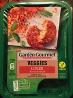 Burger aux lentilles