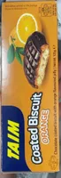 Coated biscuit orange