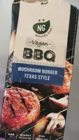 Vegan BBQ  mushroom burger Texas style